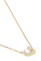 18K YG Oula Diamond XS Letter Chain Pendant - F:Yellow Gold:One Size